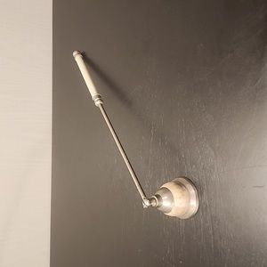 Vintage Moroccan Candle Snuffer With Bone Overlaid Handle and Snuffer